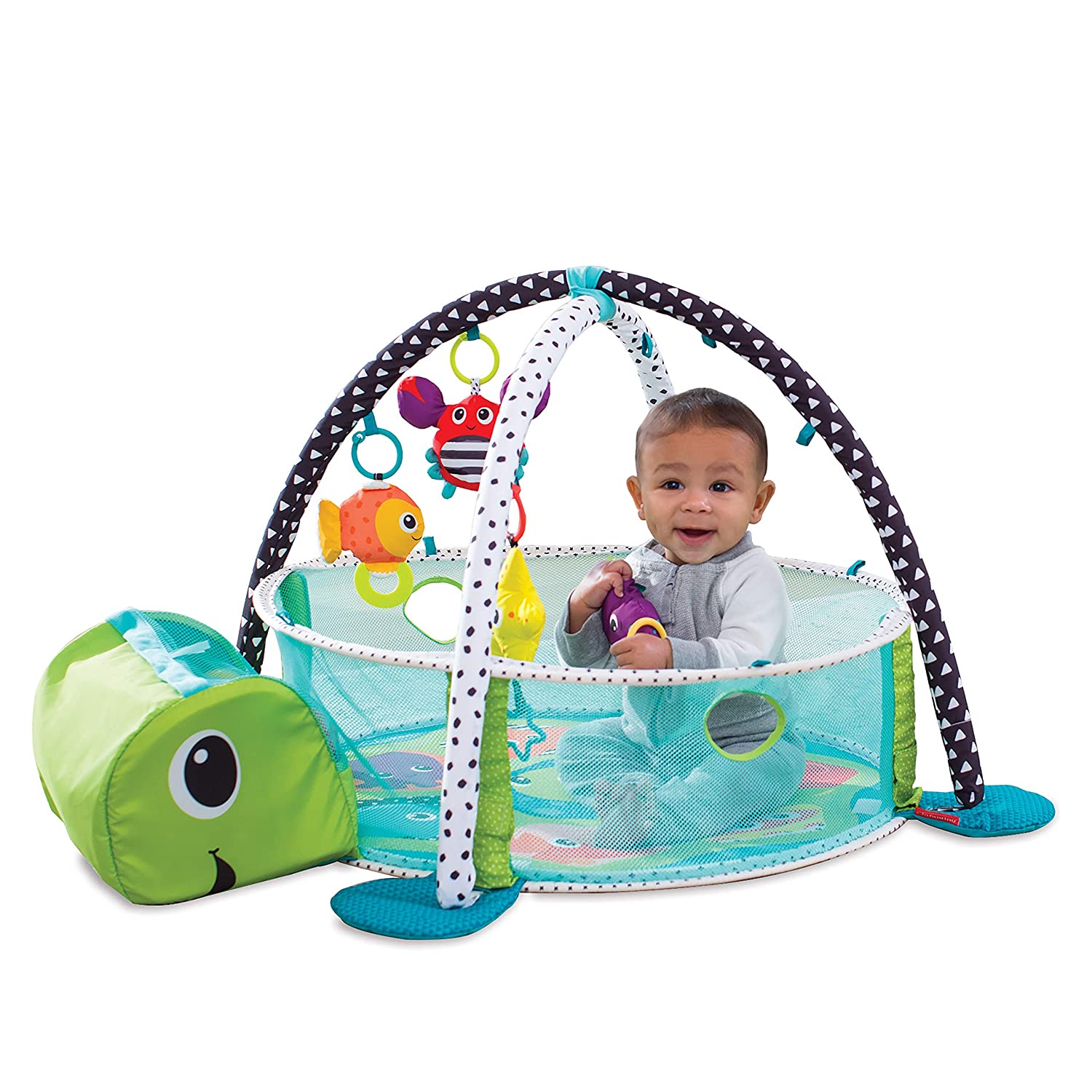 Turtle Ball Pit Play Gym with Sides and Storage PLAYMAT SHOP
